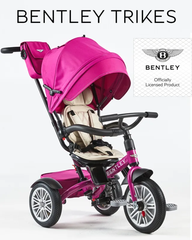 💖 Bold. Stylish. Unforgettable. 💖 Introducing the Bentley Trike in stunning Fuchsia Pink—a statement of luxury and elegance for your little trendsetter! Designed to grow with your child, this 6-in-1 trike is the ultimate combination of comfort, safety, and premium style.

✨ Chic & eye-catching design
🚲 Convertible 6-in-1 trike for all stages
🛞 Bentley-inspired wheels for a smooth ride

Give your child the ride they deserve! 🚀
🔗 Shop now: www.bentleytrikes.com

#BentleyTrike #FuchsiaPink #LuxuryForKids #RideInStyle #bentleybaby  #trikelife  #stylishparenting